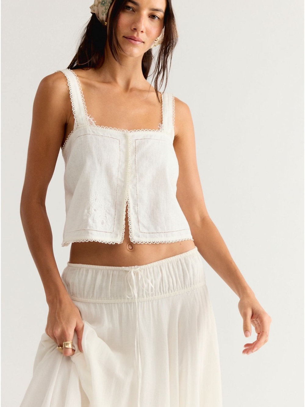 Free People Nora Embroided top NWT Small